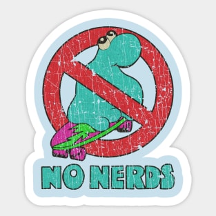 No Nerds Skater 1986 Sticker